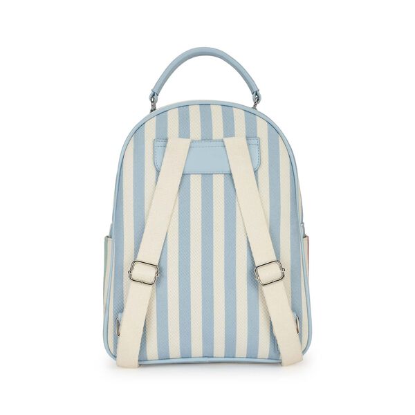 Pastel Stripe Canvas Backpack - image number 5