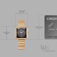Vyb Flare By Fastrack Quartz Analog Grey Dial Rose Gold Stainless Steel Strap Watch For Girls - image number 3