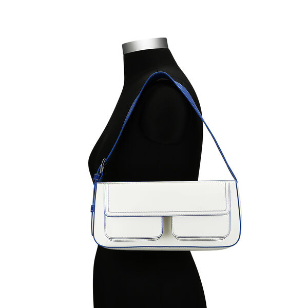 Fastrack Structured Shoulder Bag with Pockets in White - image number 4