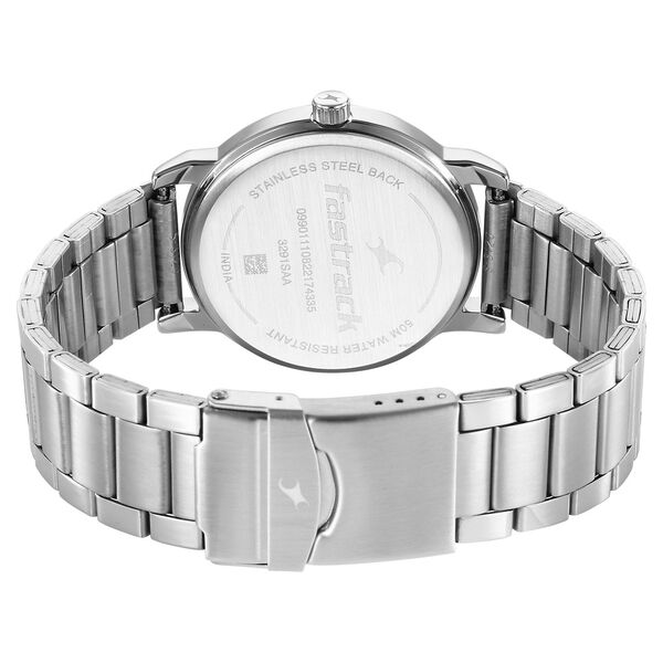 Fastrack Stunners Quartz Analog Grey Dial Metal Strap Watch for Guys - image number 4