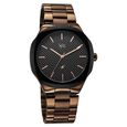 Vyb Challenger By Fastrack Quartz Analog Black Dial Brown Stainless Steel Strap Watch For Guys - image number 2