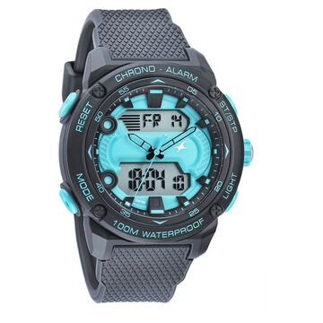 Fastrack Streetwear Blue Dial with Black Colour Strap Watch for Guys