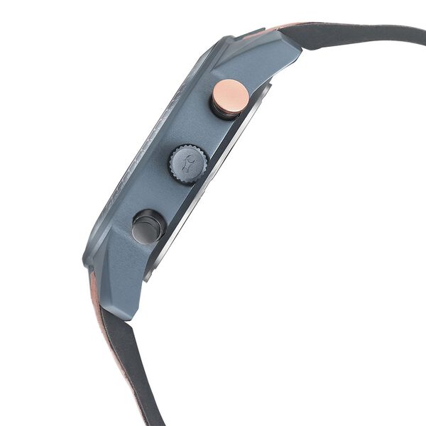 Fastrack All Nighters Quartz Multifunction Blue Dial Leather Strap Watch for Guys - image number 4