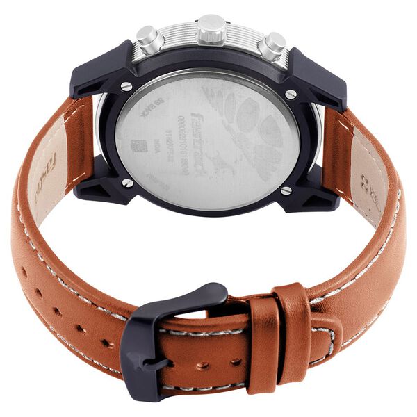 Fastrack Modular Quartz Analog White Dial Leather Strap Watch for Guys - image number 4