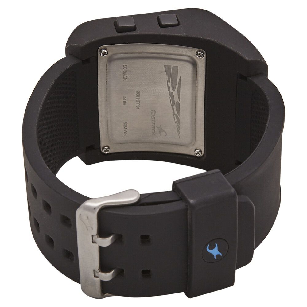 Buy Online Fastrack Digital Black Dial Plastic Strap Watch for Guys 38011pp01j p Fastrack