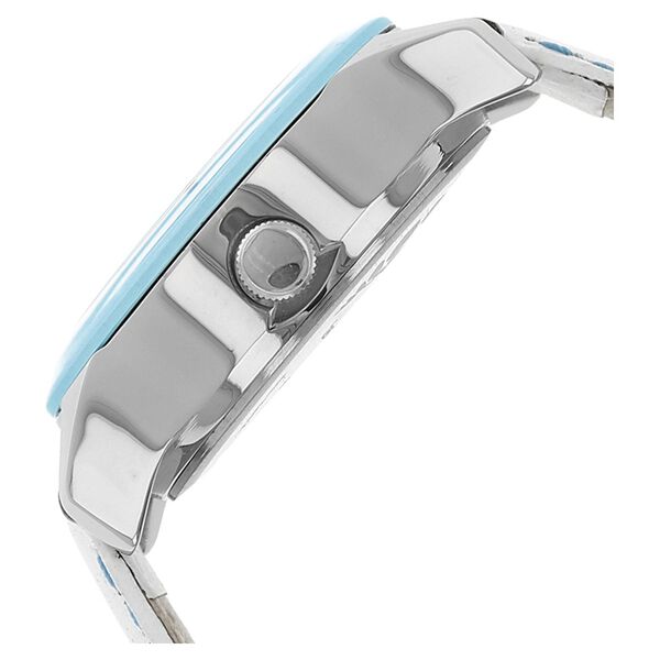 Fastrack Monochrome Quartz Multifunction Blue Dial Leather Strap Watch for Girls - image number 2