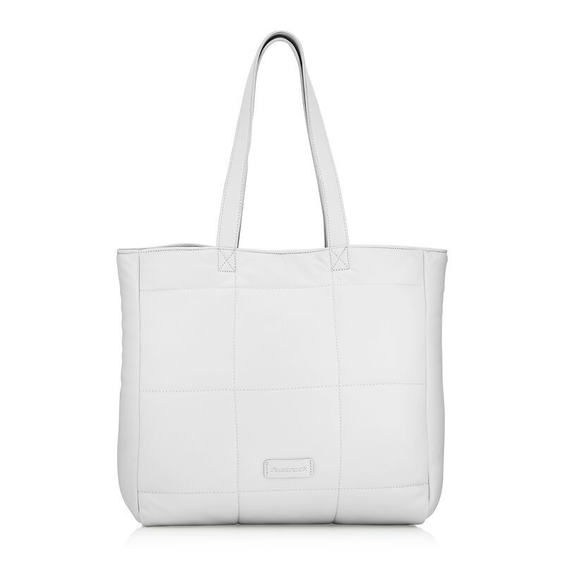 Grey QUILTED TOTE BAG