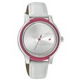 Fastrack Quartz Analog Silver Dial Leather Strap Watch for Girls - image number 0