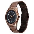 Fastrack Wild Quartz Analog Black Dial Brown Metal Strap Watch For Guys - image number 5