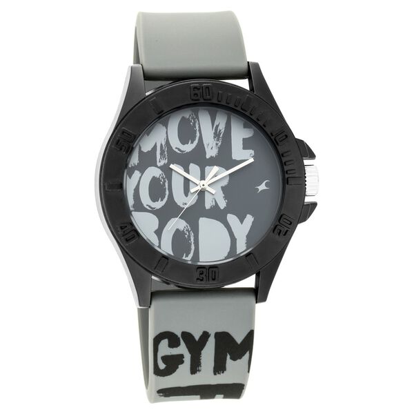 Fastrack Fastfit Quartz Analog Grey Dial Silicone Strap Unisex Watch - image number 0