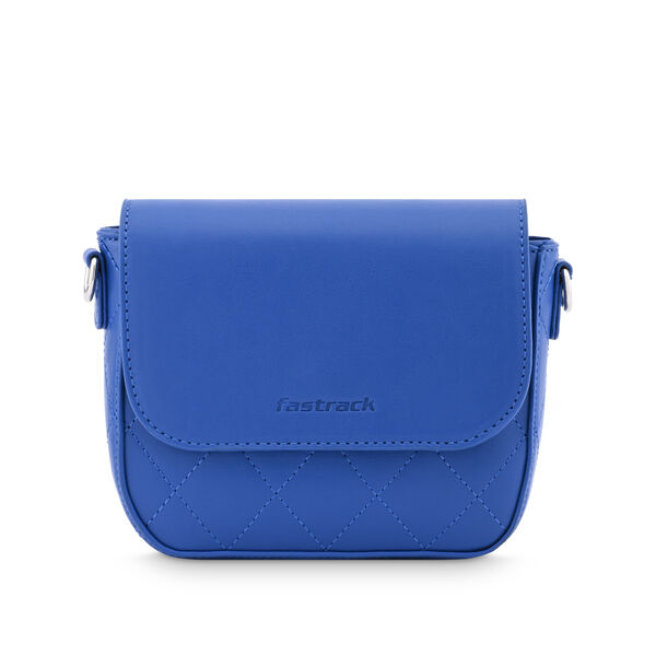 Fastrack Compact Sling Bag with Adjustable Sling in Blue - image number 2
