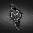 Fastrack Uptown Retreat Quartz Analog Black Dial Leather Strap Watch for Girls - image number 0