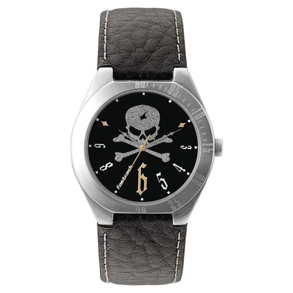 Fastrack Quartz Analog Black Dial Leather Strap Watch for Guys - image number 0