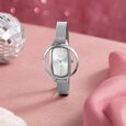 Vyb Charmer By Fastrack Quartz Analog Brown Dial Brown Stainless Steel Strap Watch For Girls