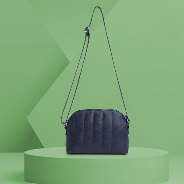 Fastrack Modern Quilted Sling Bag for Women | Trendy, Spacious Bag for Girls, Ladies, Women | Everyday Casual Bag Made from High Quality Faux Leather (Cyan) - image number 9