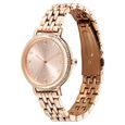 Fastrack Vyb Enigma Quartz Analog Rose Gold Dial Rose Gold Metal Strap Watch For Women - image number 2