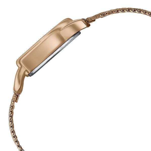 Fastrack Style Up Quartz Analog Silver Dial Rose Gold Stainless Steel Strap Watch For Girls - image number 3