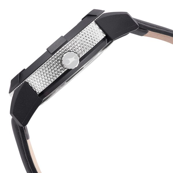 Fastrack Modular Quartz Analog Silver Dial Leather Strap Watch for Guys - image number 3