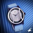 Fastrack Urban Bounce Quartz Analog Red Dial Silicone Strap Watch for Guys