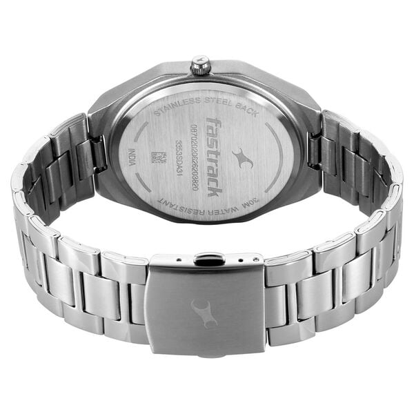 Fastrack 9 to Fine Analog with Salmon Pink Dial Metal Strap Watch for Guys - image number 5