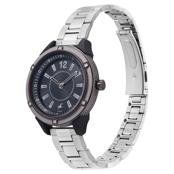 Fastrack Varsity Black Dial Quartz Analog Watch for Girls - image number 2