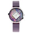 Fastrack Fit Outs Quartz Analog with Date Multicoloured Dial Leather Strap Watch for Girls - image number 1