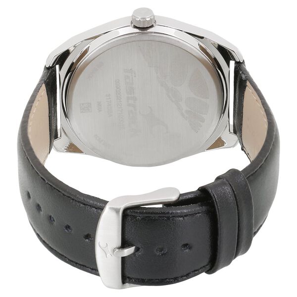 Fastrack Varsity Quartz Analog White Dial Leather Strap Watch for Guys - image number 3
