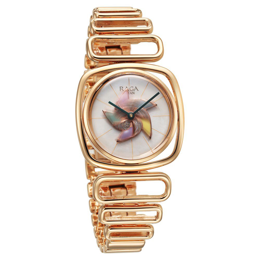 Raga espana mother of pearl metal strap watch clearance
