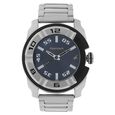 Fastrack Motorheads Quartz Analog Silver Dial Leather Strap Watch for Guys