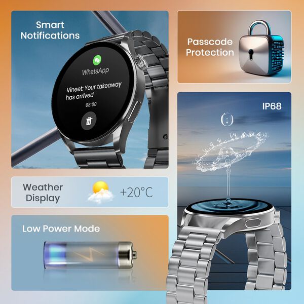 Fastrack Dezire FX1 with 3.5 CM UltraVU Display with Functional Crown,SingleSync BT Calling - image number 7