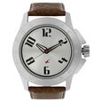 Fastrack Quartz Analog Black Dial Leather Strap Watch for Guys