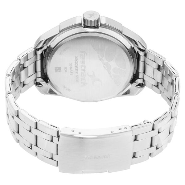 Fastrack Hitlist Quartz Analog Blue Dial Stainless Steel Strap Watch for Guys - image number 4