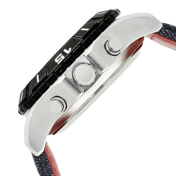 Fastrack Denim Quartz Analog Digital Black Dial Denim Strap Watch for Guys - image number 3