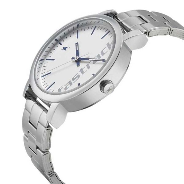 Fastrack Quartz Analog White Dial Stainless Steel Strap Watch for Girls - image number 1