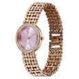 Vyb Iconique By Fastrack Quartz Analog Purple Dial Rose Gold Metal Strap Watch For Girls - image number 4