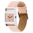 Fastrack Quartz Analog Pink Dial Leather Strap Watch for Girls - image number 1