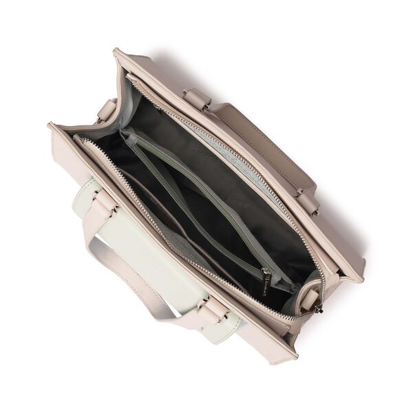 Pastel Colorblock Satchel Bag - image number 3