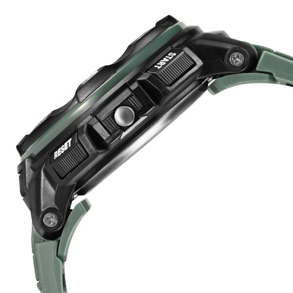 Fastrack AnaDigi Black Dial Green Colour Plastic Strap Unisex Watch - image number 3