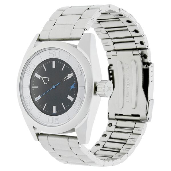 Fastrack Quartz Analog Black Dial Stainless Steel Strap Watch for Guys - image number 1