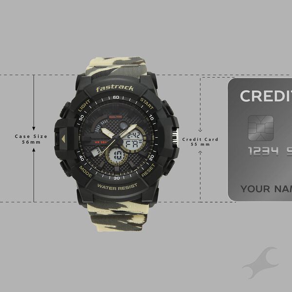 Fastrack Streetstyle Ana Digi watch with Camoflage look for Guys - image number 3