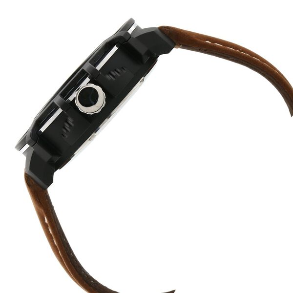 Fastrack Quartz Analog Silver Dial Leather Strap Watch for Guys - image number 2