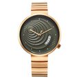 Fastrack Groove Quartz Analog with Date Beige Dial Girls Stainless Steel Watch