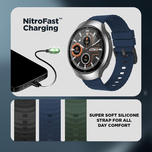Fastrack VOX CirQ Smartwatch 3.5CM Ultra Vu Display, AI Watcface,AI Chat, 24/7 Health Suite, IP68, Multiple Menu Styles - image number 5