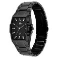 Vyb Challenger By Fastrack Quartz Analog Black Dial Black Metal Strap Watch For Guys - image number 4