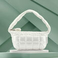 White Quilted Handheld - image number 0