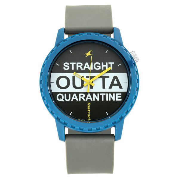 Fastrack Lockdown Quartz Analog Bicolour Dial Silicone Strap Unisex Watch - image number 1