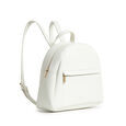 Fastrack Black College Backpack for Women | Trendy Minimalistic Backpack for Girls, Ladies, Women | College Bag for Everyday Wear made from High Quality Faux Leather (White) - image number 1