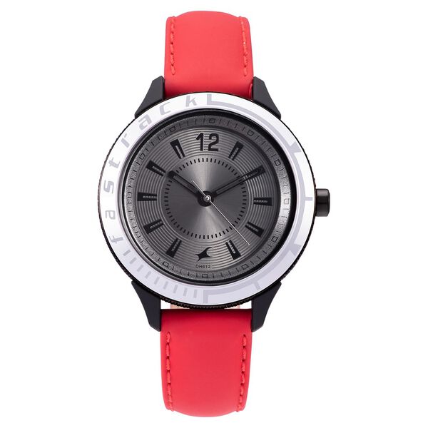Fastrack Modular Quartz Analog Anthracite Dial Leather Strap Watch for Girls - image number 1