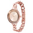 Fastrack Glitch Quartz Analog Rose Gold Dial Metal Strap Watch for Girls - image number 2