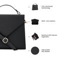 Fastrack Black Structured Satchel Bag for Women - image number 8